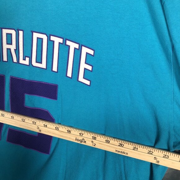 Adidas Charlotte Hornets Shirt Men’s Go To Tee Shirt XX Large NBA No 15 Walker - Picture 7 of 11